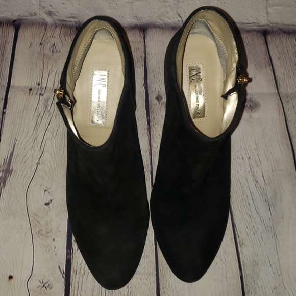 I.N.C BOOTIES HEELS BLACK - Picture 4 of 7